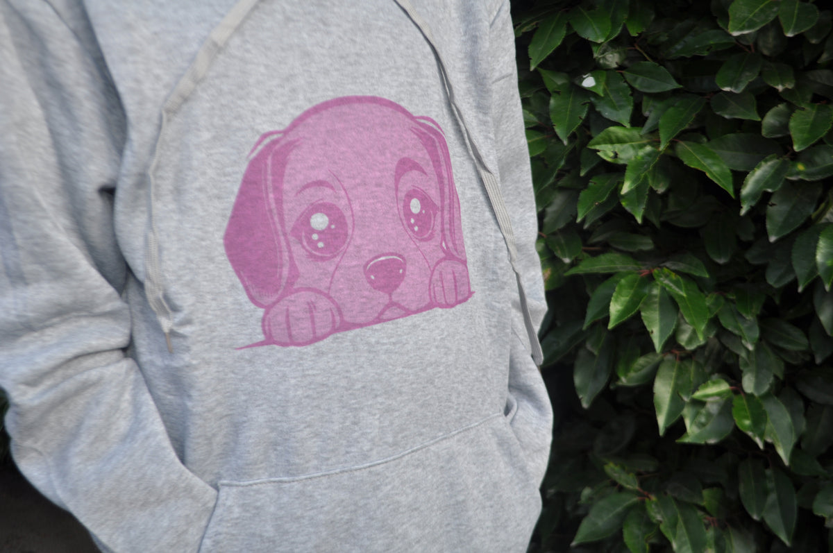 Dog Peeking Hoodie