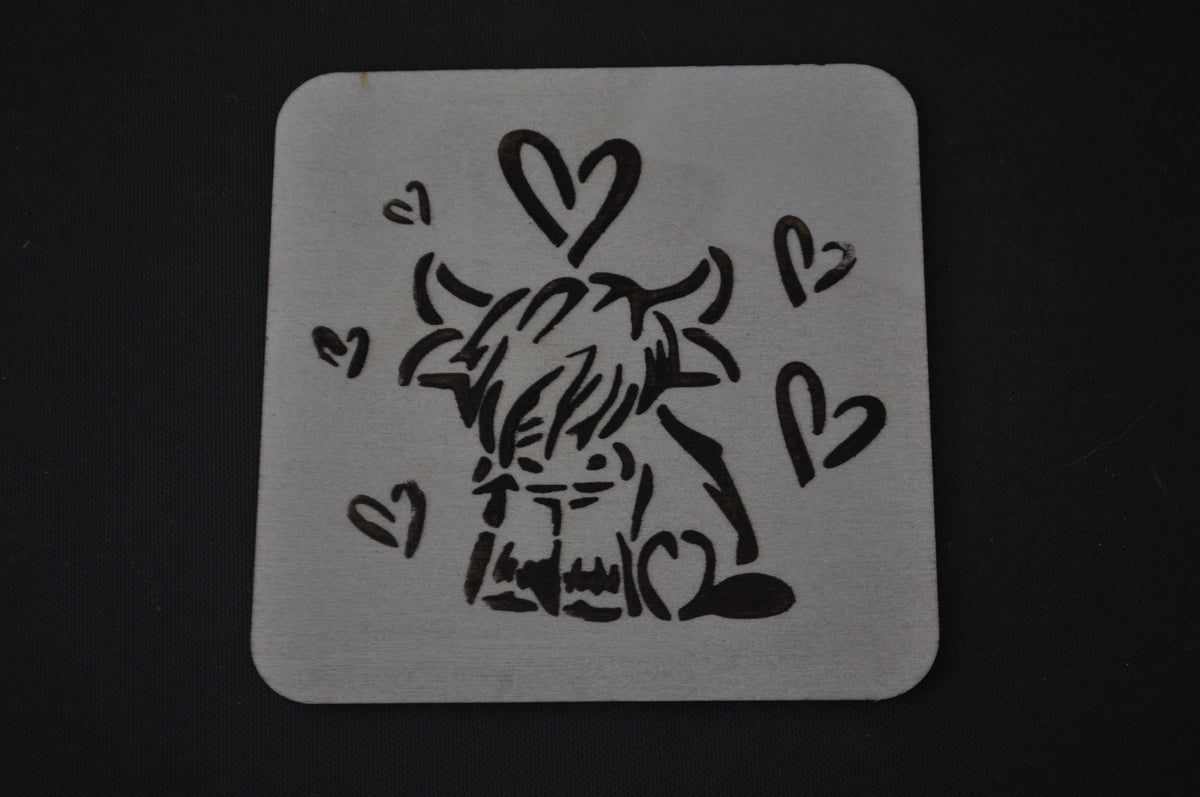 Highland Cow Coasters